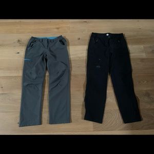 2x Hiking Pants, size 8, Medium, Mountain Warehouse and Mckinley, Grey and Black